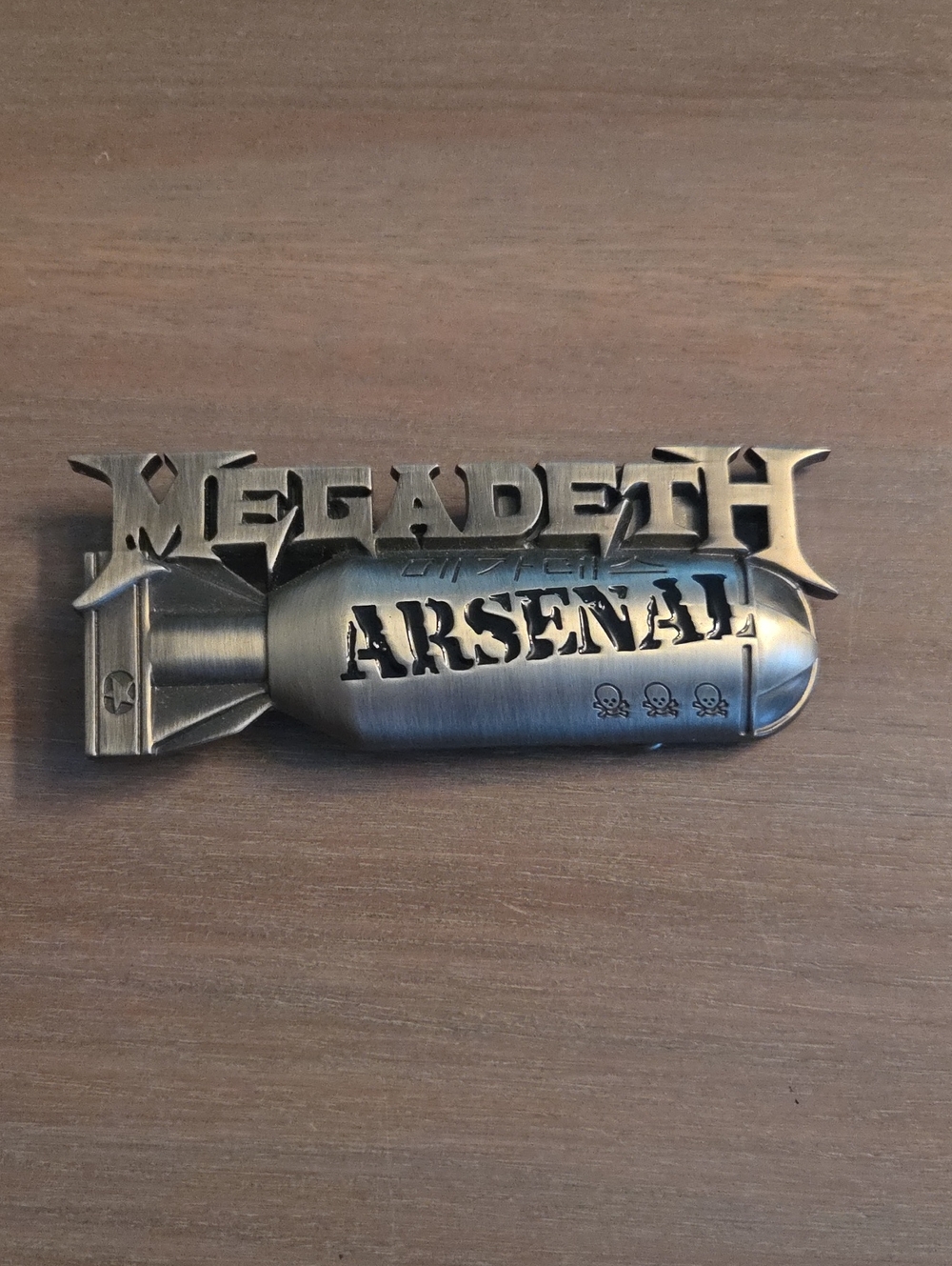 MEGADETH Arsenal of Megadeth, belt buckle